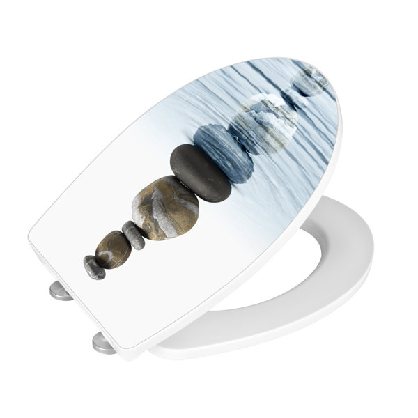 Wenko Yoakum Soft Close Elongated Toilet Seat Wayfair.ie